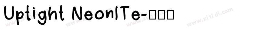 Uptight NeonlTe字体转换